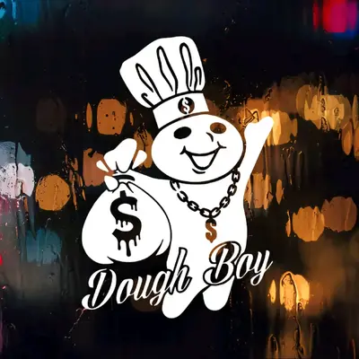 Dough boy money bags decal sticker, multiple colors and sizes. For cars, trucks, walls or laptops funny decal car stickers tr...
