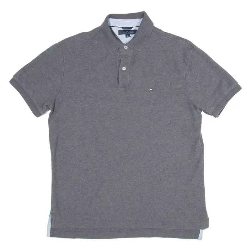 TOMMY HILFIGER Mens Polo Shirt Grey M