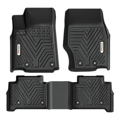 YITAMOTOR® Floor Mats for 2022-2025 Jeep Grand Cherokee (Non L) Custom Fit Jeep Grand Cherokee TPE All Weather 1st and 2nd R...