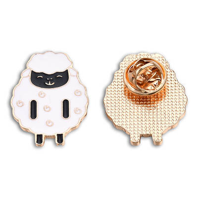 Sheep Shape Enamel Pin
