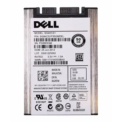 02KFM Dell 50GB Multi-Level Cell SATA 6Gb/s mSATA 1.8-Inch Solid State Drive