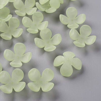 Frosted Acrylic Bead Caps