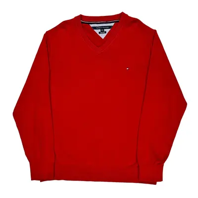 Tommy Hilfiger Jumper - 2XL Red Cotton