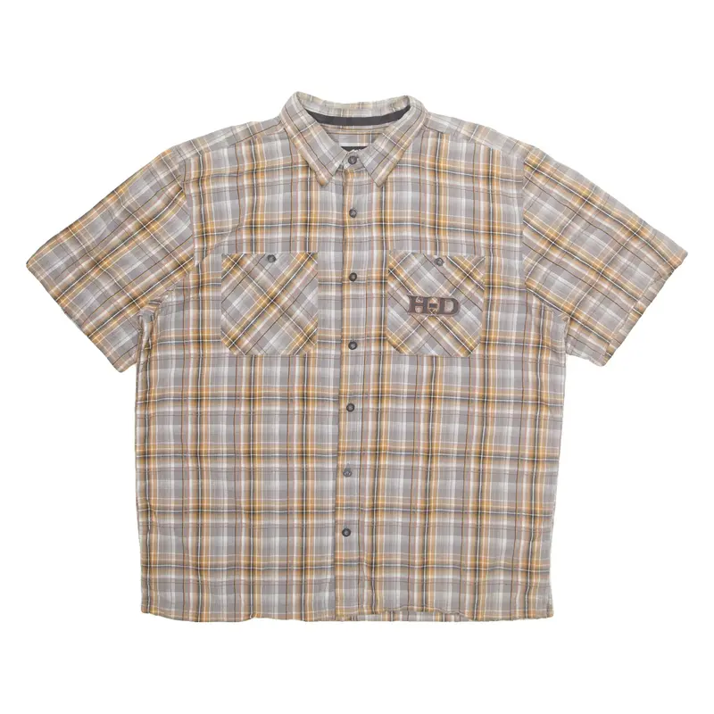 HARLEY DAVIDSON Mens Shirt Grey Check XL