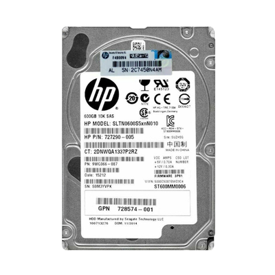 SLTN0600S5xnN010 HP 600GB 6Gb/s SAS 10000 2.5-inch Hard Drive