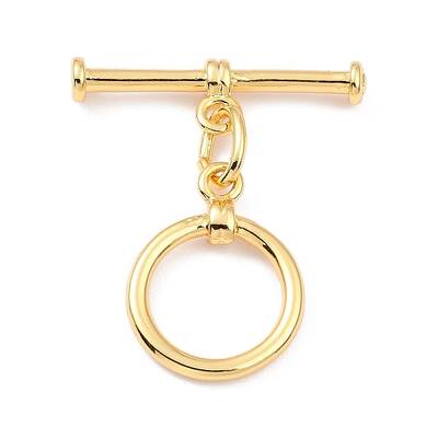Rack Plating Brass Toggle Clasps