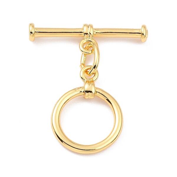 Rack Plating Brass Toggle Clasps