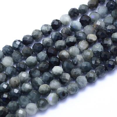 Natural Hawk's Eye Beads Strands