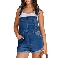 ANRABESS Women's Denim Shortalls Loose Fit Sleeveless Adjustable Straps Shorts Bib Overalls Jean Shorts