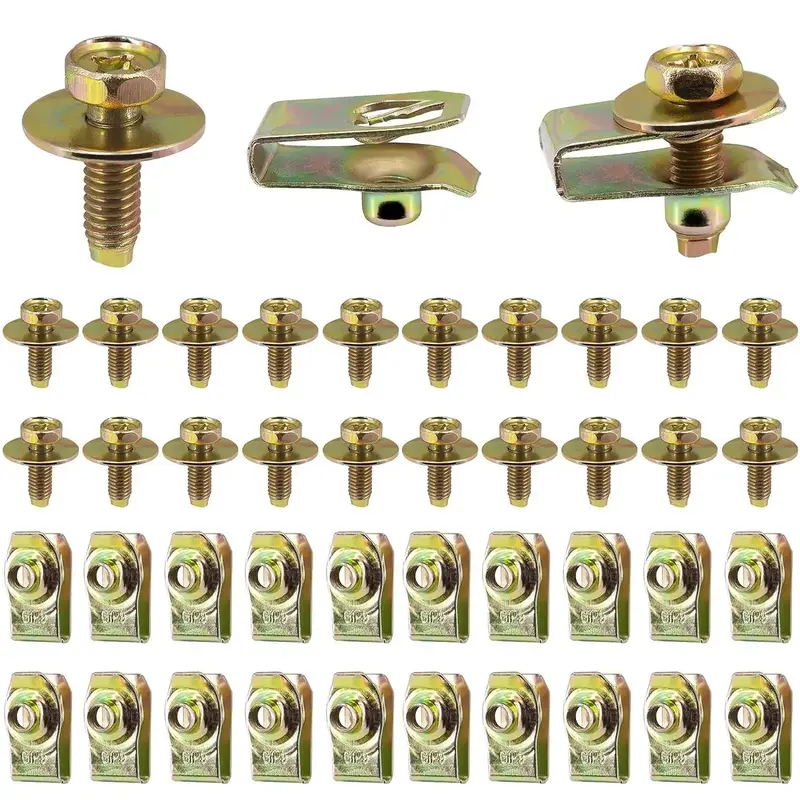 M6 Hexagon Washer Set, Multifunctional Fastener Set, Durable Bolt Set For Car & Furniture