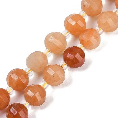 Natural Red Aventurine Beads Strands