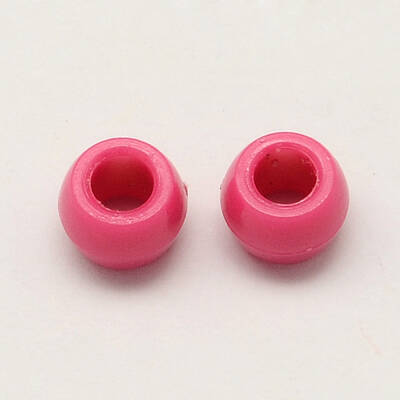 Opaque Acrylic European Beads