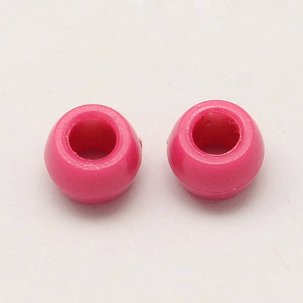 Opaque Acrylic European Beads