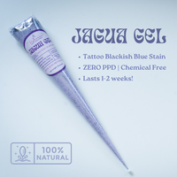 Jagua Gel Lavender Cones | Plant Based Temporary Tattoos | Black Stain Color