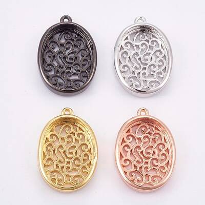 Brass Cabochon Setting