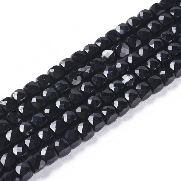 Natural Black Tourmaline Beads Strands