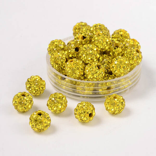 Pave Disco Ball Beads