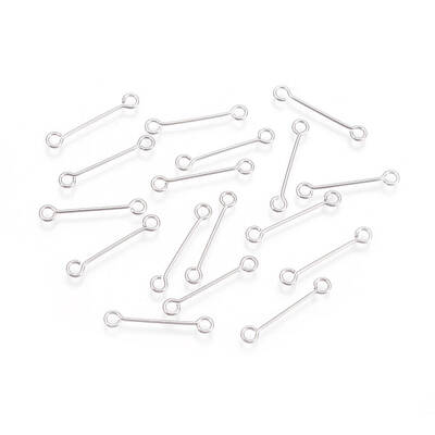 Tarnish Resistant 304 Stainless Steel Double Sided Eye Pins