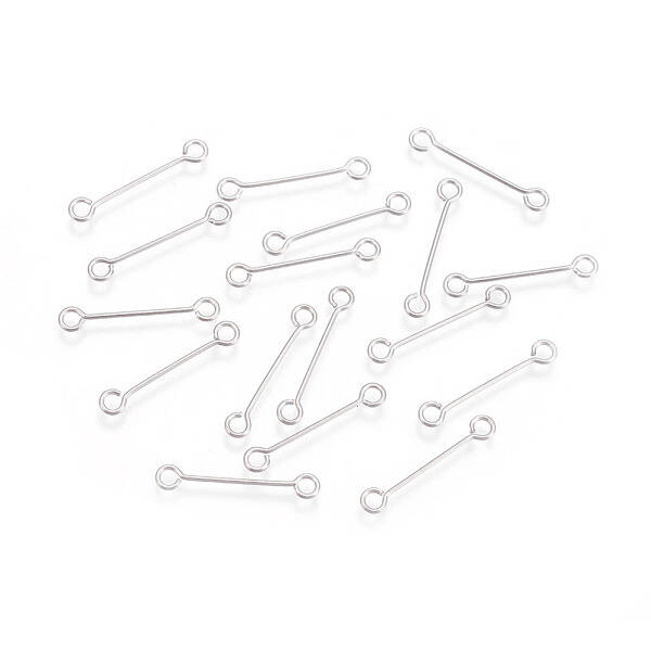 Tarnish Resistant 304 Stainless Steel Double Sided Eye Pins