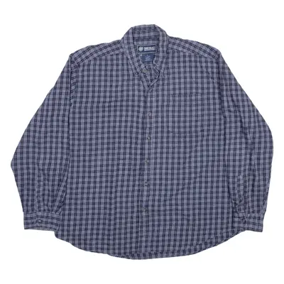 NORTHEAST OUTFITTERS Flannel Shirt Blue Check Long Sleeve Mens XL