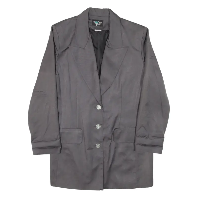 TALLY WEUL Blazer Coat Grey Viscose Womens M
