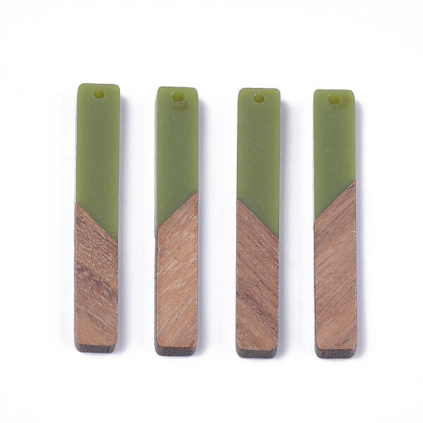 Resin & Walnut Wood Big Pendants