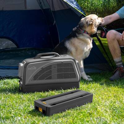 SUNJOY IceCove Portable Air Conditioner with 2 Power Bank for Outdoor Tents and Indoors - Gray