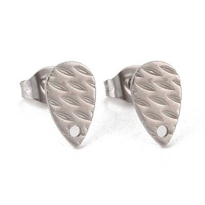 Non-Tarnish 304 Stainless Steel Stud Earring Findings