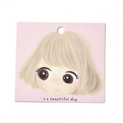 100Pcs Paper Hair Ties Display Cards