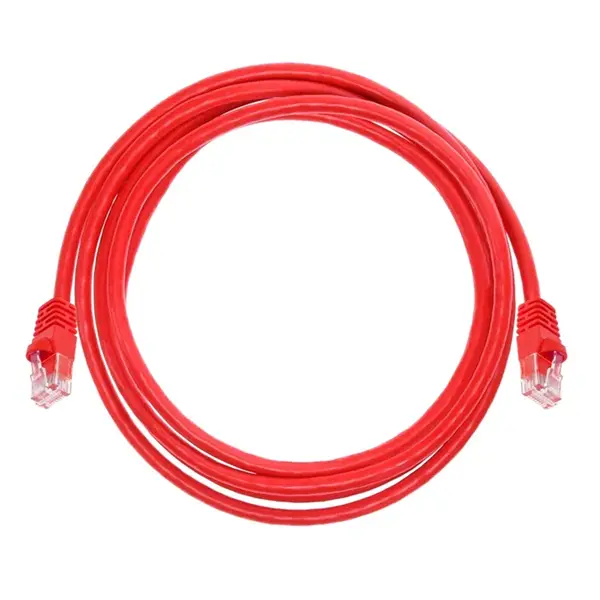 2304 Monoprice Cat6 Ethernet Patch Cable Snagless RJ45 Stranded 550MHz UTP Pure Bare Copper Wire 24AWG 7ft Red