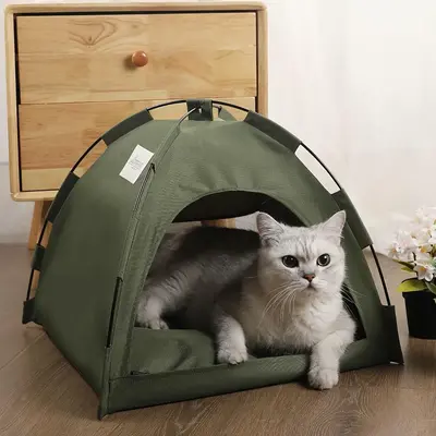 Foldable Pet Tent, Pet Outdoor Camping Tent, All-season Universal Pet Tent, Cat Tent, Dog Tent, Outdoor Camping Tent for Cats...