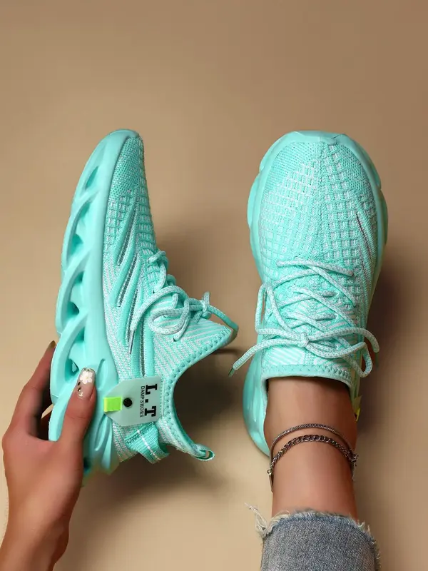 Women's Fashionable Breathable Lightweight Sneakers, Casual Comfortable Running Sports Shoes, All-match Basic Athletic Traine...