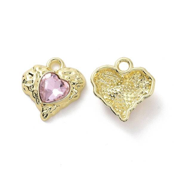 Rack Plating Alloy Glass Pendants