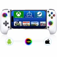 Mobile Gaming Controller for iPhone/Android, Wireless Phone Game Controller for Android Support Phone Case With RGB Light ,Tu...