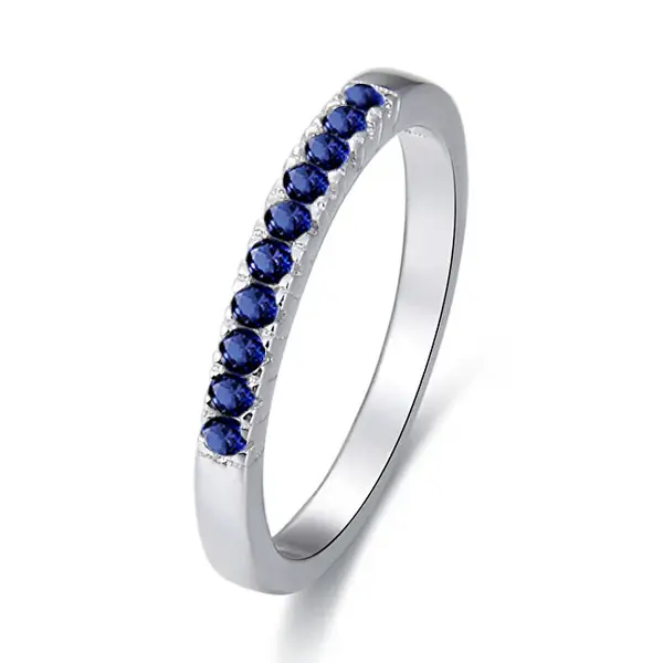 Beneto Silver ring with zirconia AGG327 - Circuit: 58 mm