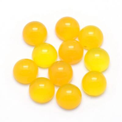 Natural Yellow Agate Cabochons