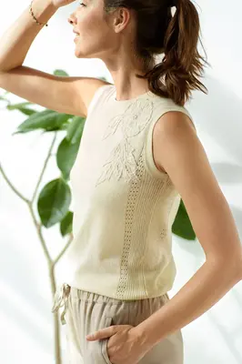 TMR Applique Tunic - Morning Sun | Size: M
