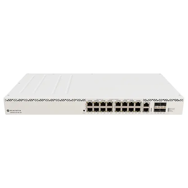 CRS320-8P-8B-4S+RM Mikrotik 16x Ether9-Ether16 802.3af/at/bt PoE/ PoE+ & 4x 10G SFP+ Ports High-Power Switch