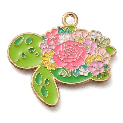 Animal Flower Alloy Enamel Pendants