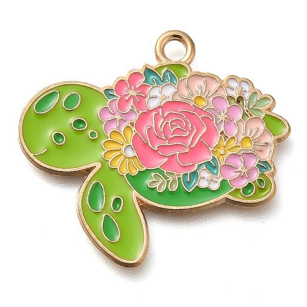 Animal Flower Alloy Enamel Pendants