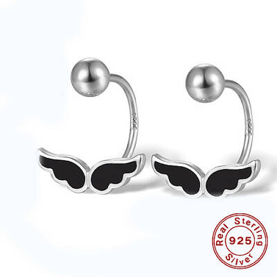 Anti-Tarnish Rhodium Plated 925 Sterling Silver Stud Earrings