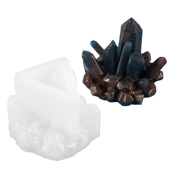 DIY Crystal Cluster Silicone Molds
