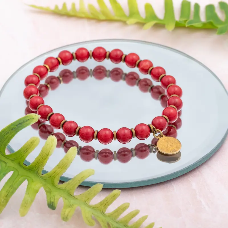Iraqi Chunky Beads Bracelet - Navy