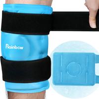 Rainbow Ice Pack Wrap for Knee, Reusable Gel Ice Pack for Hot & Cold Compress, 1 Pack Blue Cold Pack for Knee