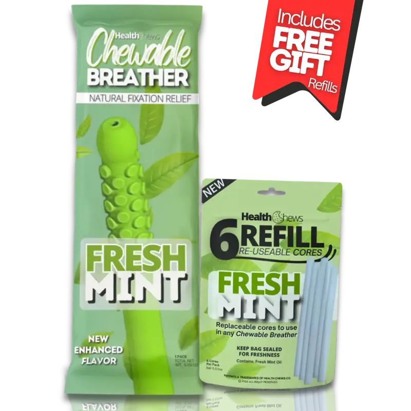 HealthChews FlexBar Aromatherapy Essential Oil Habit-Relief Fidget Tool with Refill US Made - Fitness