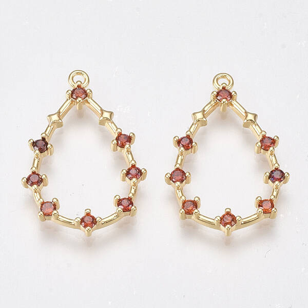 Brass Cubic Zirconia Pendants