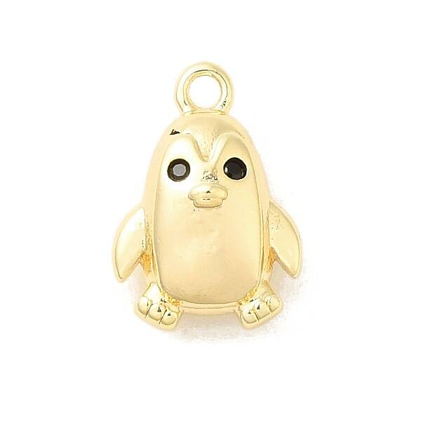 Brass Micro Pave Cubic Zirconia Charms