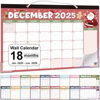 Calendar 2025-2026: 18-Month Large Planner with Holiday Themes, Tear-Off Pages, Notes & Corner Protectors | Great Gift Idea ...