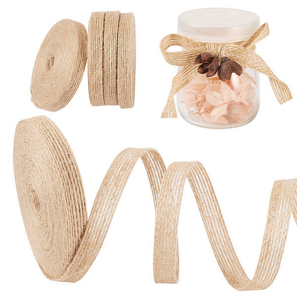 10M Braided Burlap Ribbon