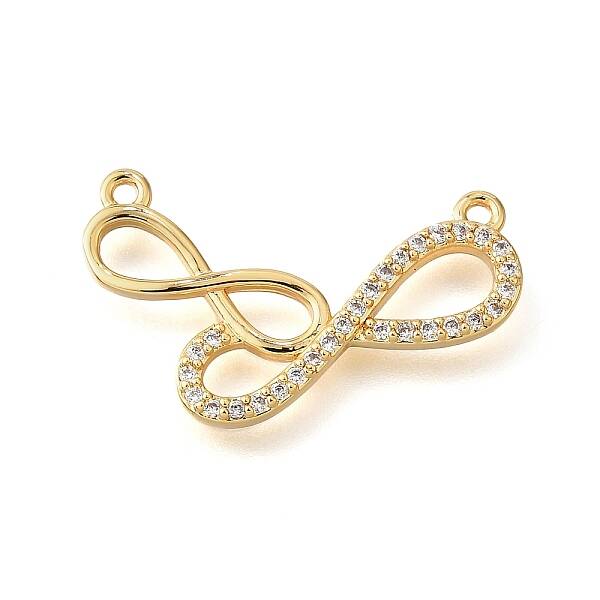 Brass Micro Pave Clear Cubic Zirconia Pendants